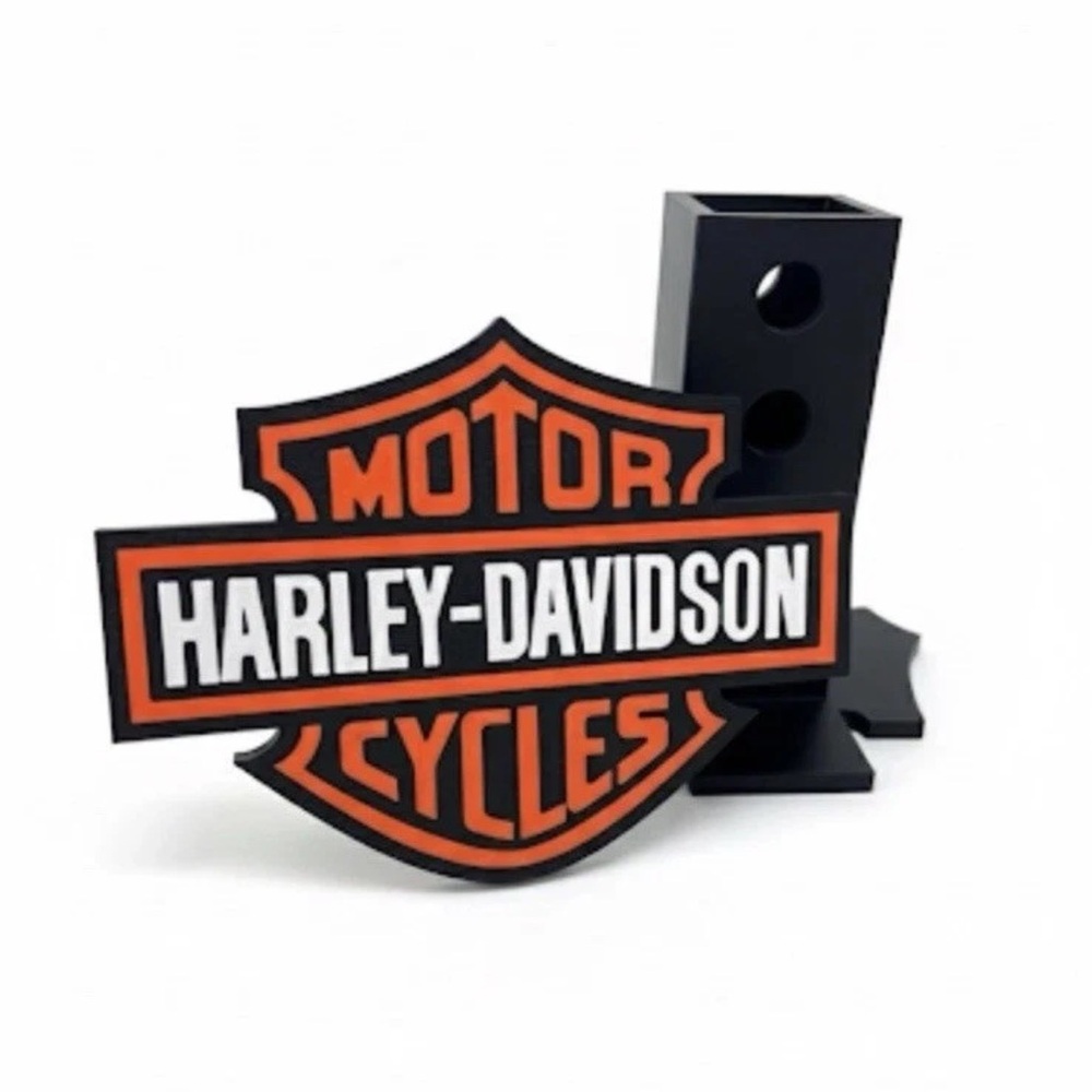 Harley-Davidson Style 2” Trailer Hitch Cover – Durable & Bold Design